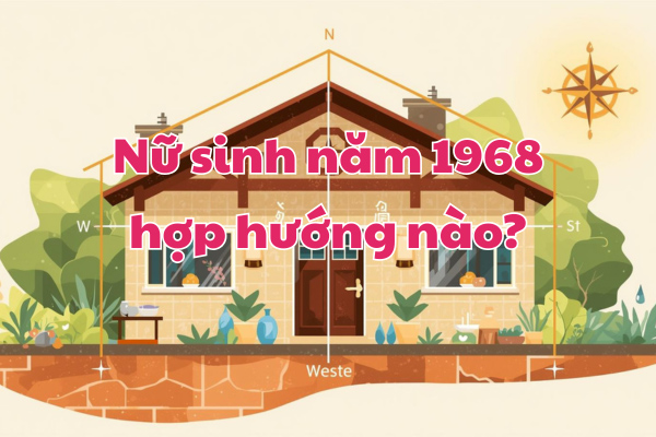 Nữ sinh năm 1968 hợp hướng nào?