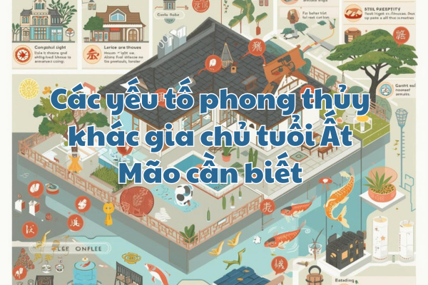 Các yếu tố phong thủy khác gia chủ tuổi Ất Mão cần biết
