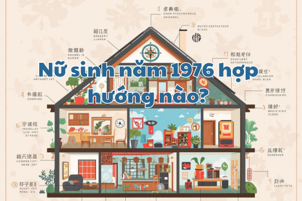 Nữ sinh năm 1976 hợp hướng nào?