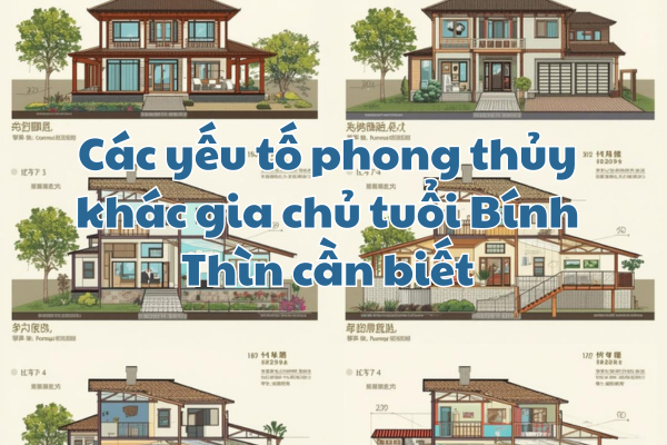 Các yếu tố phong thủy khác gia chủ tuổi Bính Thìn cần biết