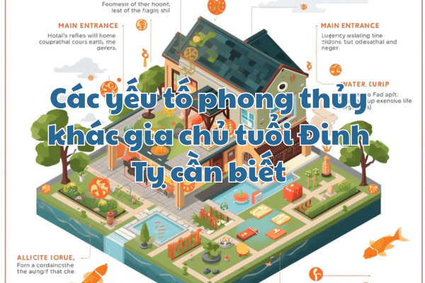 Các yếu tố phong thủy khác gia chủ tuổi Đinh Tỵ cần biết