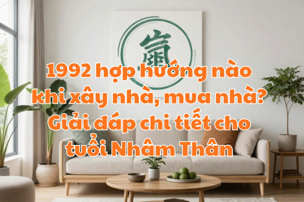1992 hợp hướng nào khi xây nhà, mua nhà? Giải đáp chi tiết cho tuổi Nhâm Thân