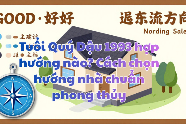 Tuổi Quý Dậu 1993 hợp hướng nào? Cách chọn hướng nhà chuẩn phong thủy