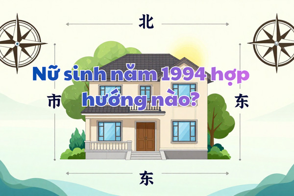 Nữ tuổi Giáp Tuất thuộc cung Ly – Đông tứ mệnh, vì vậy hợp với các hướng thuộc Đông tứ trạch.