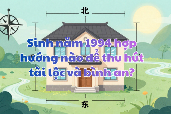 Sinh năm 1994 hợp hướng nào để thu hút tài lộc và bình an?