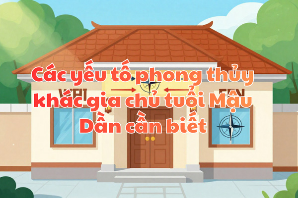 Các yếu tố phong thủy khác gia chủ tuổi Mậu Dần cần biết