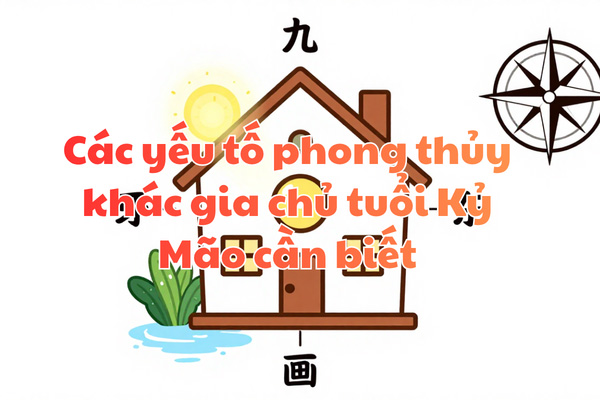 Các yếu tố phong thủy khác gia chủ tuổi Kỷ Mão cần biết