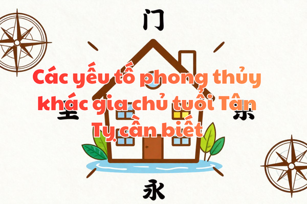 Các yếu tố phong thủy khác gia chủ tuổi Tân Tỵ cần biết