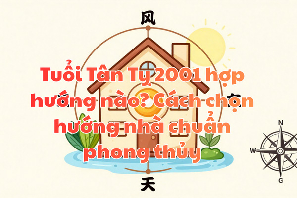 Tuổi Tân Tỵ 2001 hợp hướng nào? Cách chọn hướng nhà chuẩn phong thủy