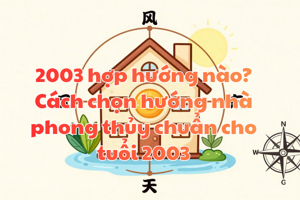 2003 hợp hướng nào? Cách chọn hướng nhà phong thủy chuẩn cho tuổi 2003