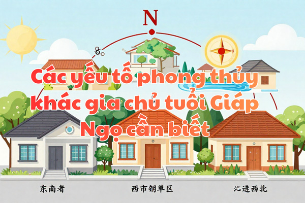 Các yếu tố phong thủy khác gia chủ tuổi Giáp Ngọ cần biết