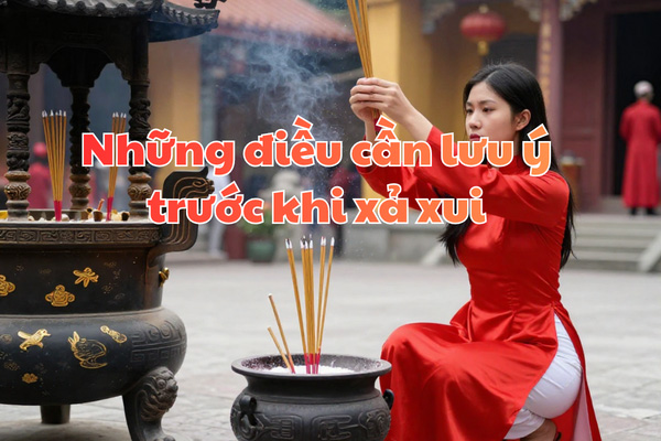 Những điều cần lưu ý trước khi xả xui