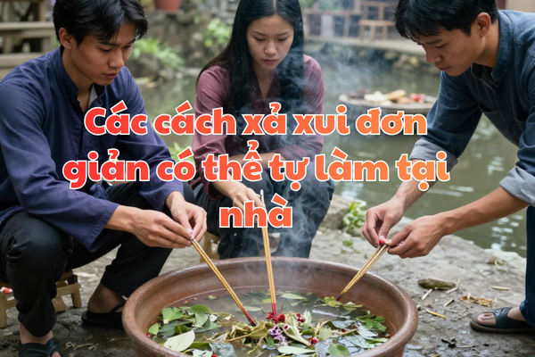 Các cách xả xui đơn giản có thể tự làm tại nhà