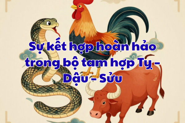 Sự kết hợp hoàn hảo trong bộ tam hợp Tỵ – Dậu – Sửu